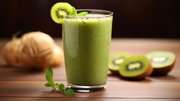 Green smoothie kiwi smoothie