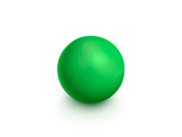 Green spheres Isolated on white background 3D render