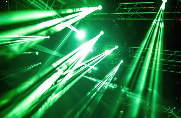 Photo green stage lights