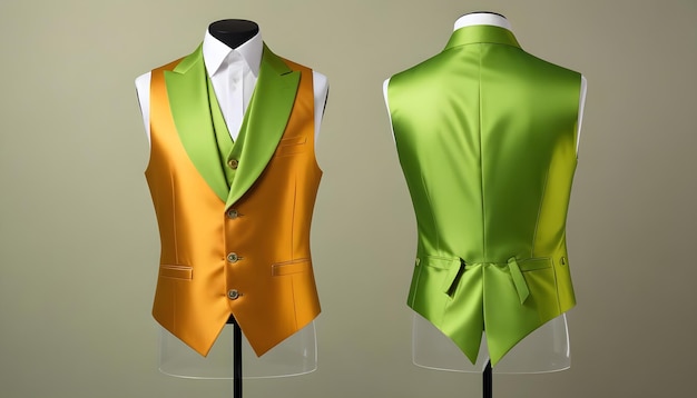 green suit vest waistcoat coat 1