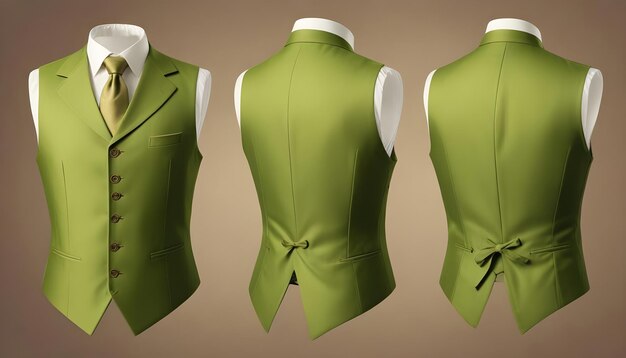 green suit vest waistcoat coat 2