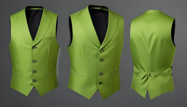 green suit vest waistcoat coat 5