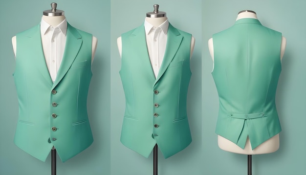 green suit vest waistcoat coat 9