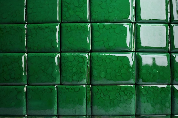 a green tile with some green squares that says quot b quot