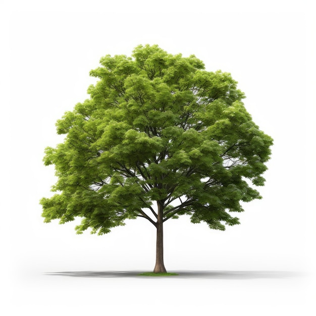 Green tree isolated on white background