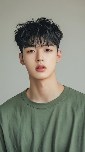 a green tshirt against a clean background