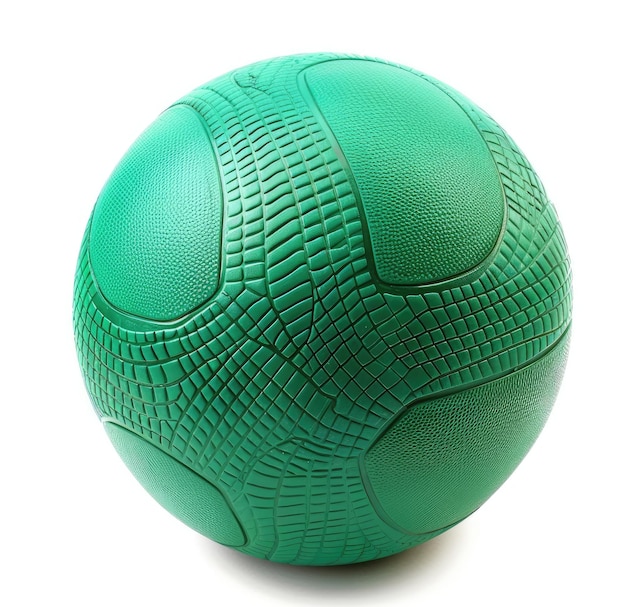 A green volleyball ball