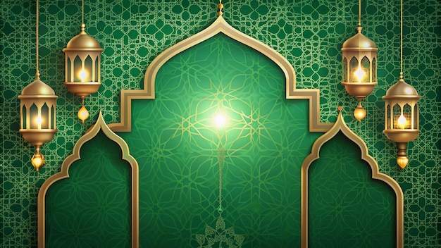 a green wall with a gold and green background with a green wall with a gold design