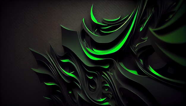 A green wallpaper with a black background and a black background with a green pattern