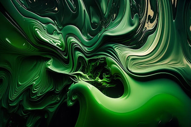 Green wallpaper with a dark background and a green background