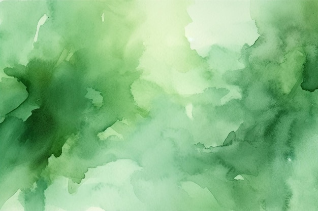 Green watercolor abstract background