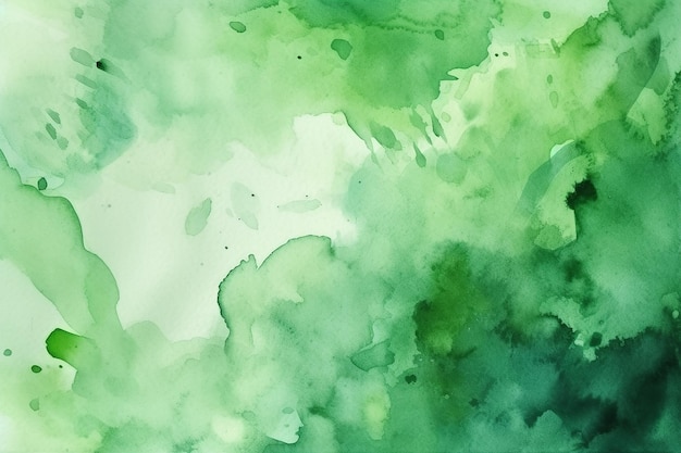 Green watercolor abstract background