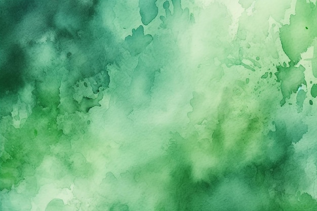 Green watercolor abstract background