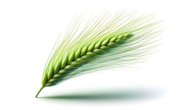 a green wheat with a green background and a white background