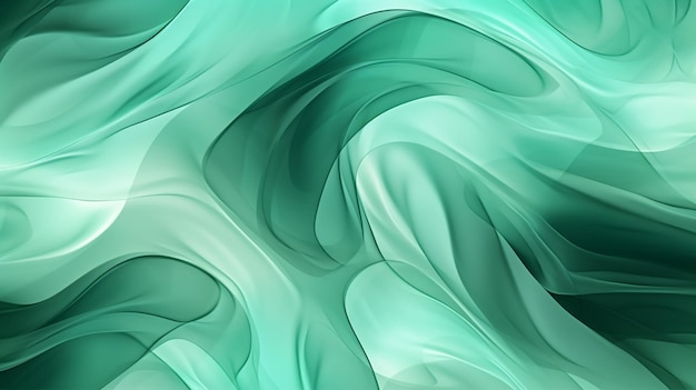 A green and white abstract background with a green and white swirl.