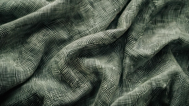 Photo green and white fabric