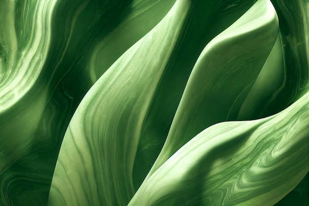 Green and white marble abstract background