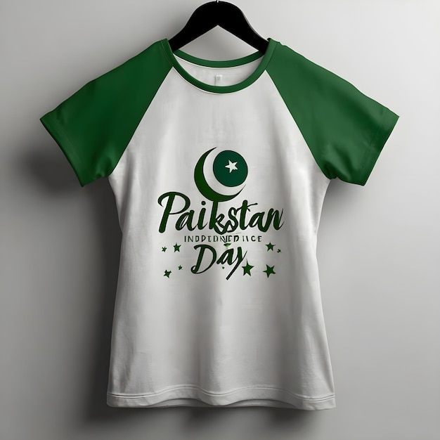 a green and white shirt with the words china day on it