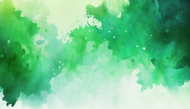 A green and white watercolor background with a green and white watercolor background.