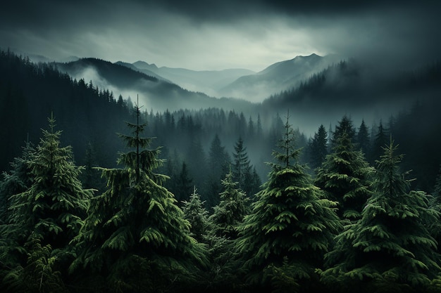 green wild forest landscapewalpaper and background