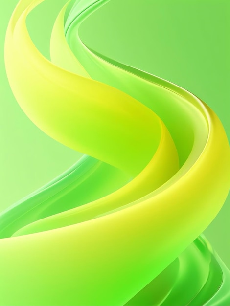 a green and yellow abstract