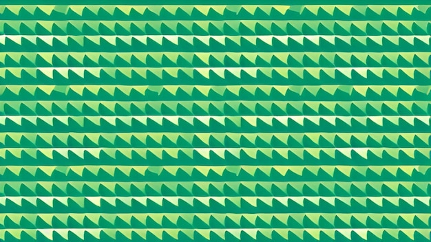 A green and yellow pattern with triangles and the word zigzag on it.