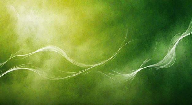 green and yellow smoke on a green background