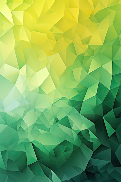 Green and yellow triangle background with a triangle pattern.