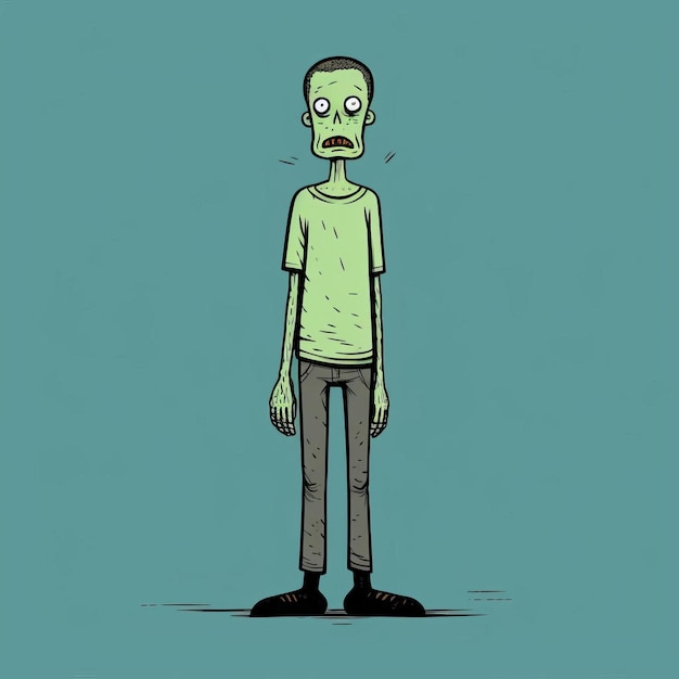 Green Zombie Illustration By Jean Jullien