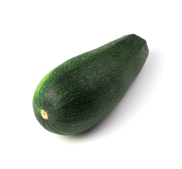 Green zucchini isolated