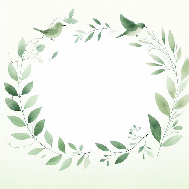 greenery frame