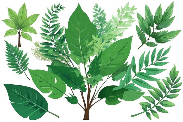 Greenery nature tree plant leaf illustration Greenery nature vector