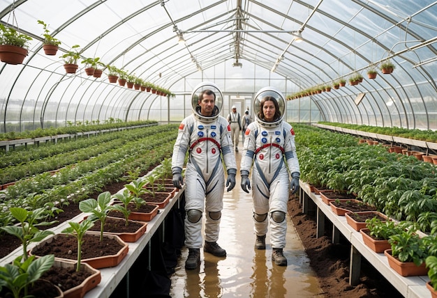 Greenhouse Farming in Martian Neighborhood