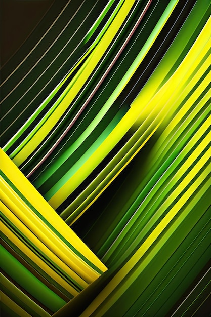 GreenYellow Lines Background