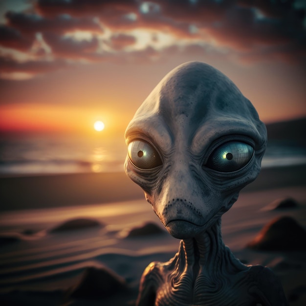 Grey alien generative ai