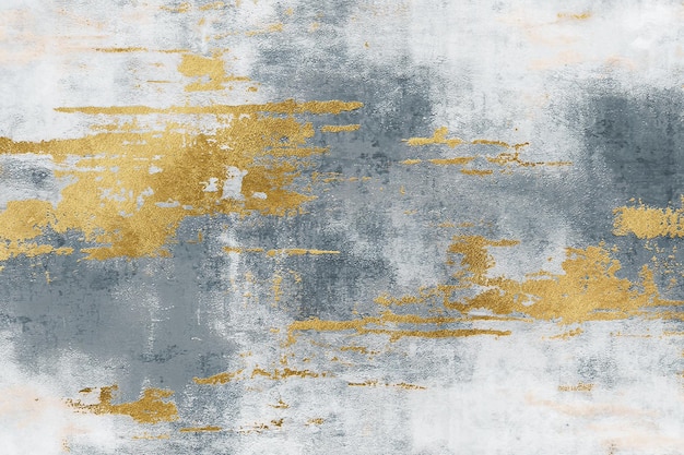 A grey and gold wallpaper with a gold paint effect.