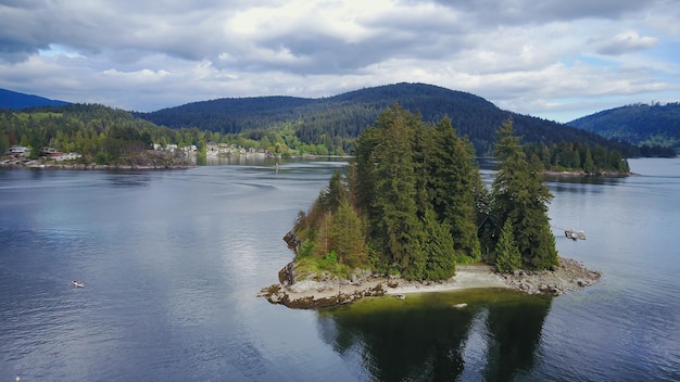 Grey Rocks Island in Deep Cove North Vancouver British Columbia Canada