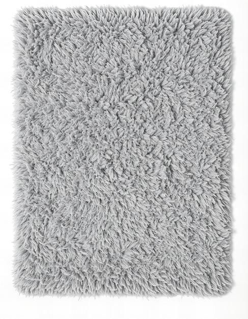 Photo a grey rug with a white background that says  rug