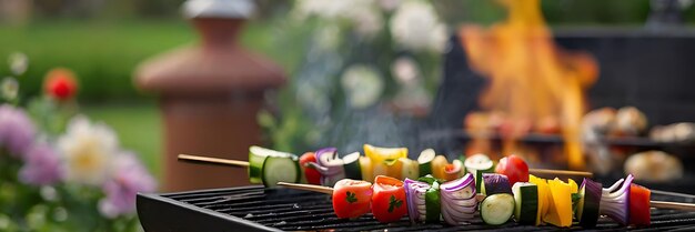 a grill with different vegetables on it including sushi the number 4 4 and a few other vegetables