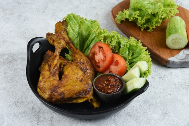 grille Ayam Bakar or Grilled chicken is a Southeast Asian dish especially Indonesian or Malaysian