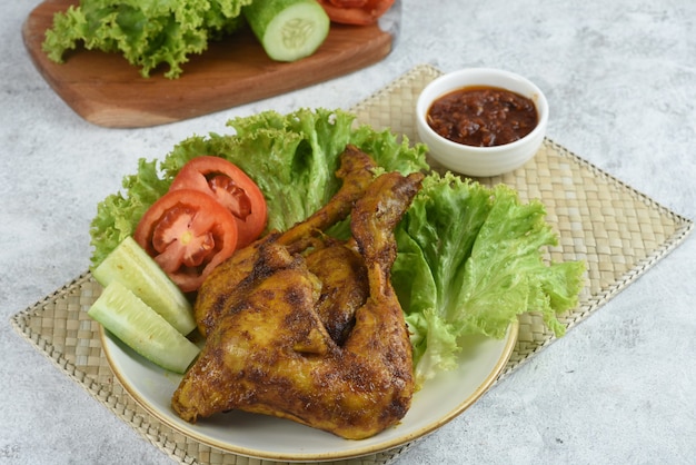 grille Ayam Bakar or Grilled chicken is a Southeast Asian dish especially Indonesian or Malaysian