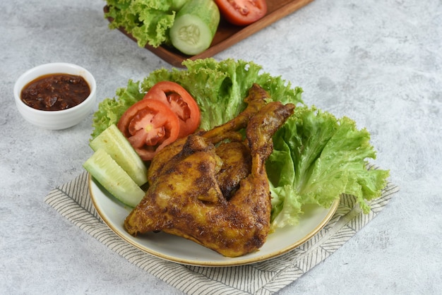 grille Ayam Bakar or Grilled chicken is a Southeast Asian dish especially Indonesian or Malaysian