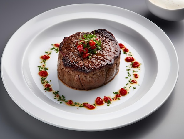 Grilled Beef Steak with Red Pepper and Fragrant Seasonings