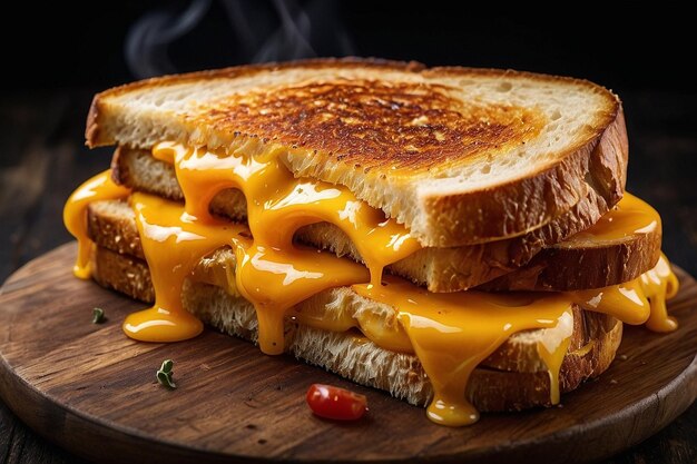 Grilled cheese on sourdough bread