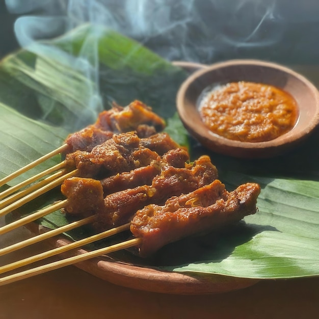 Grilled Chicken Satay with Peanut Sauce