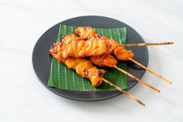 grilled chicken skewer - Asian street food style