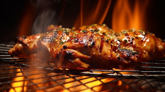 Grilled Chicken Stew on the BBQ