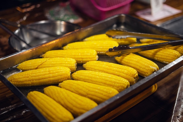 Grilled Corn at the street market on the island