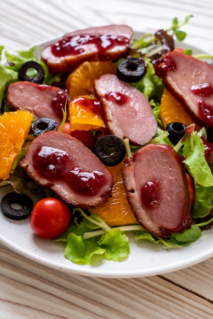 grilled duck breast salad