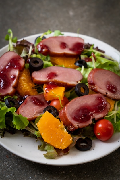 grilled duck breast salad